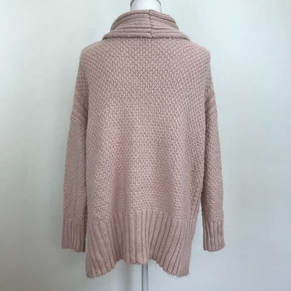 Jennifer Lopez Pink Chunky Knit Cowl Neck Sweater - Picture 5 of 7